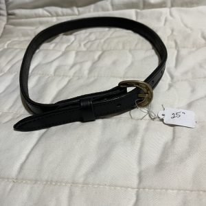 New Kids Black Leather Belt