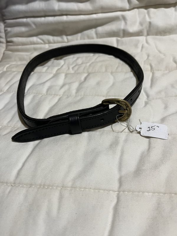 New Kids Black Leather Belt