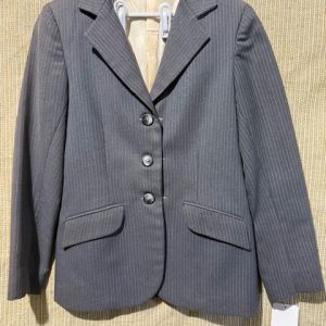 Kids Show Coat Grey Pinstripe