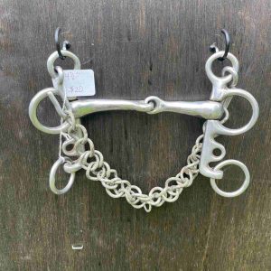 4.5" Snaffle Pelham Bit w/ chain