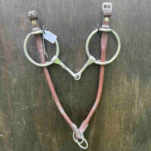 5.25" Slow Twist Gag Bit w/ cheek pieces