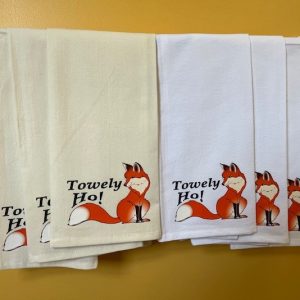 Tally Ho! Tea Towel - Natural