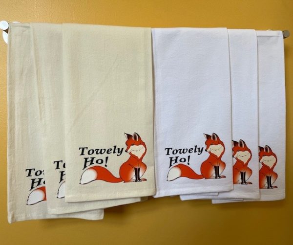 Tally Ho! Tea Towel - Natural