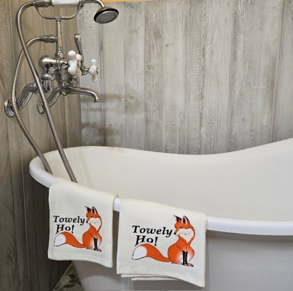Tally Ho! Tea Towel - White - Image 4