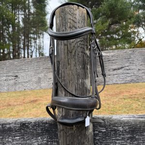 Black Padded Dressage Bridle