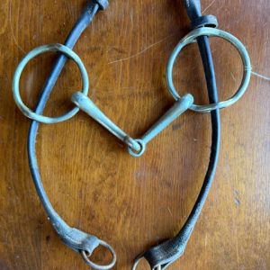 6" Snaffle Gag Bit w/ cheek pieces