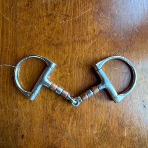 4.75" Copper Roller D-Ring Snaffle Bit