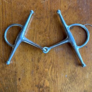 5.25" Triangle Mouth Full Cheek Snaffle Bit