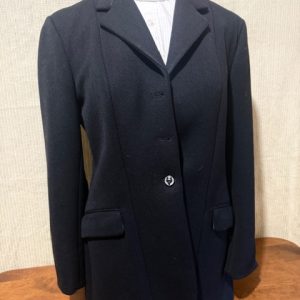 Ladies Pytchley Black Melton Hunt Coat size 10-12