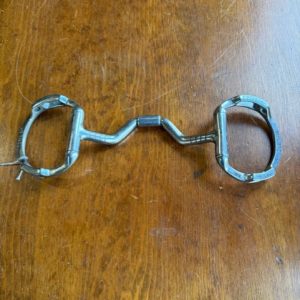 5" Myler Eggbutt Bit w/ slotted rings & tongue relief