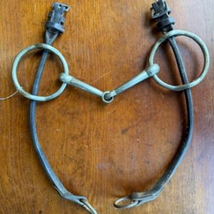 5.25" Snaffle Gag Bit w/ cheek pieces
