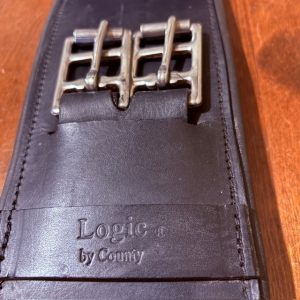 County Logic Black Anatomical Leather Girth 34"