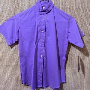 NEW Kids Purple Short Sleeve Devon Aire Show Shirt 10R
