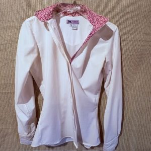 Ladies RJ Classics Show Shirt 32 Pink Collar/Cuff