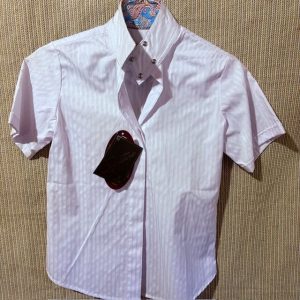 NEW Kids White Devon Aire Signature Show Shirt 12