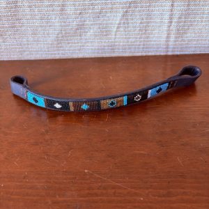 Beaded Leather Brow Band