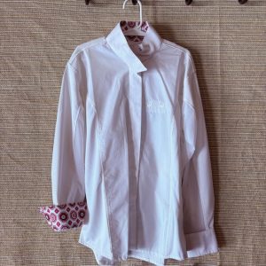 New Kids Equine Couture White Sun Shirt size 8