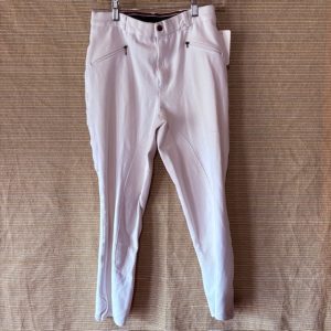 Ladies On Course White Full Seat Breeches 26