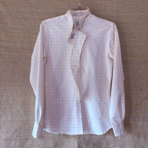 NEW Ladies RJ Classics White/Yellow Windowpane Show Shirt size 34