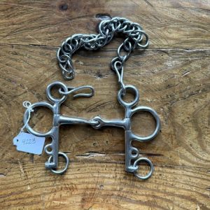 3" Pelham Snaffle Bit w/ chain