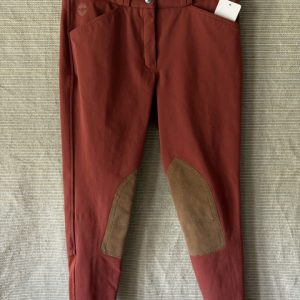 Ladies Dover Saddlery Rust Breeches 28