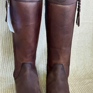 Ladies Shires Moretta Brown Boots 7 Wide